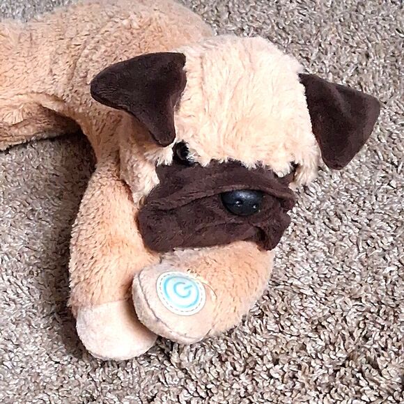 Puppy Dog Brown Plush Neck Massage Pillow Travel Memory Foam Adult. - Picture 2 of 6